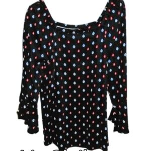 Liz Claiborne Navy Blue Blouse